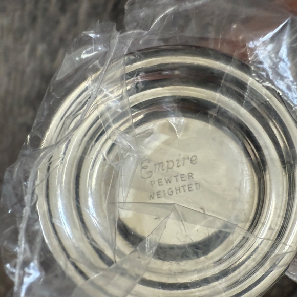 Never Used Vintage EMPIRE Sterling Silver Weighted Salt & Pepper Shakers - Picture 3 of 4